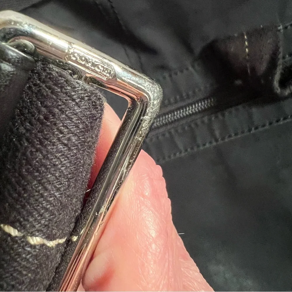 Coach Black Leather and Nylon Vintage Messenger - Briefcase Shoulder Bag - Picture 13 of 15